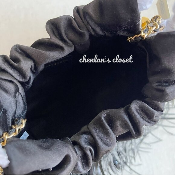 Tory Burch Fleming Feather Mini Hobo With Chain Strap and Gold Hardware NWT - Picture 11 of 16